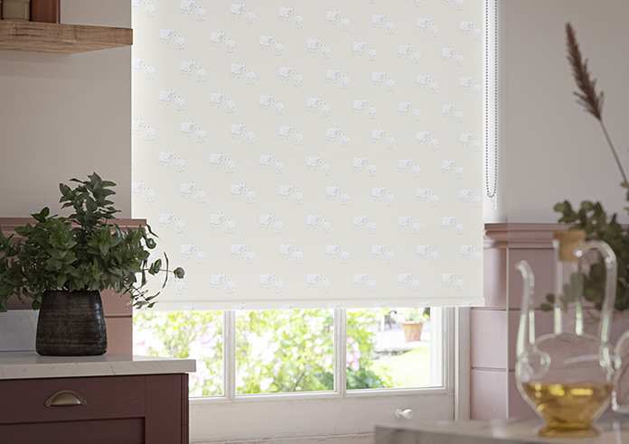Little Lambs, Cosy Cream - Twist&Fit Roller Blind - Image 5